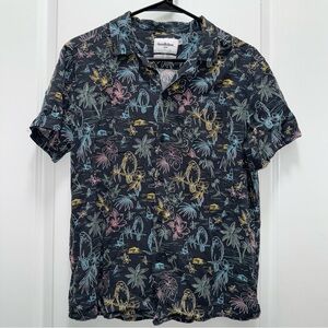 Target Goodfellow Button Down Hawaiian Style Casual Shirt